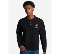 LFC Mens Champions Long Sleeve Knitted Polo Black