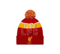LFC New Era Kids SPORT CUFF 1892 POM POM Beanie Red & Yellow