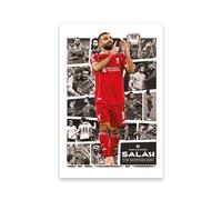 LFC Salah Montage Large Postcard