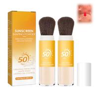 LFCFBH 2PCS SPF 50 Mineral Powder Sunscreen for Scalp, Powder for Face Oil Control, Lasting Lightweight Breathable