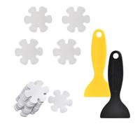 LFCFBH 36PCS Flower Shape Anti Slip Bath Stickers, Non Slip Shower Stickers for Bathroom Shower Floor Stairs, with Scraper