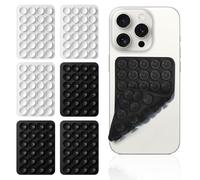LFCFBH 6PCS Silicone Suction Phone Holder Back Case, Double-Sided Phone Sticky Pad Grip Strong Adhesion, Anti-Slip Hands-Free