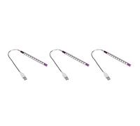 LFCKVX 3 USB Lights with Flexible Gooseneck Eye-Safe Night Light for Desk, Bed & Laptop - Long-Life