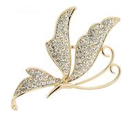 LFCKVX Alloy Pectoral Full Diamond Butterfly Brooch Corsage Clothing Pin Accessories