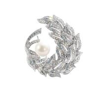 LFCKVX Angel Imitation Pearl Brooch Female Korean Pin Cardigan Button Elegant Temperament Corsage Coat Coat Accessories