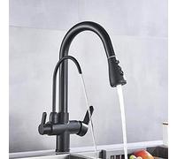 LFCKVX Antique Brass Touch Kitchen Faucet Dual Handle 360° Swivel Pull Down Sprayer Elegant for Easy Use Perfect for Kitchens