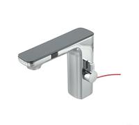 LFCKVX Automatic Sensor Mixer Faucet with Technology Touchless Bathroom Tap with Digital Display for Hot & Cold Water Chrome Deck Mounted Mixer Tap