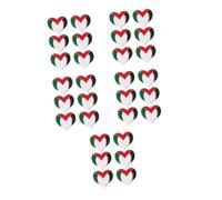 LFCKVX Brooch Clothes Travel Badge Heart Shaped Palestinian Lapel Country Pin Watermelon Palestine Flag Patriotic Pins