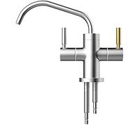 LFCKVX Brushed 360° Rotating Kitchen Faucet Water Filter Tap Reverse Osmosis Drinking Water System for Sink 1/4" Connection Perfect for Clean & Fresh Water