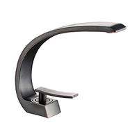 LFCKVX Brushed Gold Bathroom Sink Faucet Single Handle Brass Mixer Tap 7 Colors Available Oil Rubbed Black Elegant for Bathrooms & Easy to Install