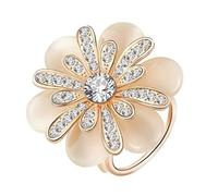 LFCKVX Camellia Opal Flower Crystal Scarf Wedding Brooch Chic Women Lady Scarf Clip Buckle Jewelry Scarves Buckle Accessory