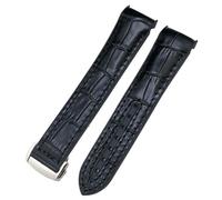 LFCKVX Curved End Blue Red fabric Nylon Rubber Watchband 20mm Fit 300 Planet Ocean for AT150 Watch Strap