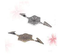 LFCKVX Elegant Vintage Shawl Retro Brooch Cardigan Holders Plating Hollow Alloy Women's Sweater Clip Fashion Blouse Buckles Ancient Bronze/ancient Silver
