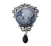 LFCKVX Elegant Women Lady Jewelry Antique Vintage Victorian Cameo Brooch Pin Pendant Classic Book Set