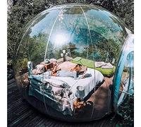 LFCKVX Inflatable Outdoor Transparent Starry Bubble House Rainproof and Windproof Camping Privacy Tent, with Blower,5m