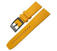 LFCKVX la sangle de pour le bracelet SuperCean/Navitimer/Avenger 24 mm rouge Orange Black Fluoro Watch Bands