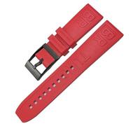 LFCKVX la sangle de pour le bracelet SuperCean/Navitimer/Avenger 24 mm rouge Orange Black Fluoro Watch Bands