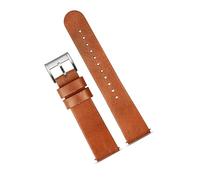 LFCKVX Minimalist Retro Wristband Dark Brown Soft Genuine Leather Strap