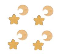 LFCKVX Pentagram for Gold Back Brooches Enamel Hat Pin Tie Tack Moon Star Brooch Metal Lapel Pins Yellow Zinc Alloy