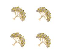 LFCKVX Shawl Clip Decorative Hat Rhinestone Christmas Good Luck Money Pendant Tree of Life Clothing Brooch Pin Golden Zinc Alloy