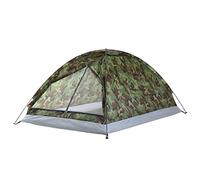 LFCKVX Tents Camouflage Tent 2 Person Single Layer Outdoor Portable Camping Equipment, Greenm