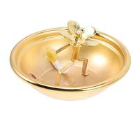 LFCKVX Vintage Kerosene Oil Dish Adjustable Desktop Buddha Worship Decorative Liquid Lamp for Meditation Home Use Style with Easy Maintenance