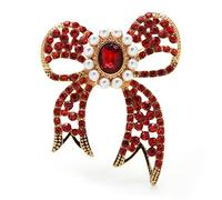 LFCKVX women pins bowknot rhinestone flower pin ladies matching wedding banquet brooch fashion brooches Made in China