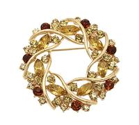 LFCKVX women pins rhinestone flower garland women's cubic zircon cardigan jacket coat brooch fashion brooches Made in China