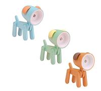 LFDecor 4PCS Cartoon Mini Night Light, Puppy Dog Night Lamp Mini Cute Cell Phone Stand Portable Desk Lamp Decorative Ornaments Light for Kids Women Bedroom Gifts (3Pcs)