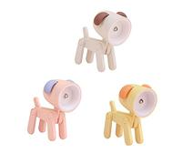 LFDecor 4PCS Night Light Led Night Lights Puppy Dog Night Lamp Mini Cute Cell Phone Stand Portable Desk Lamp Decorative Ornaments Light for Kids Women Bedroom Gifts, E (A, 3 Pcs)