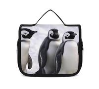LFDSPYJE Cosmetic Bag for Women Animals And Snowfield Toiletry Bag Hanging Makeup Bag Travel Bag with Hanging Hook Portable Wash Bag Travel Organizer for Accessories 8.9x7.3 Inch, white, 8.9x2.8x7.3