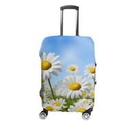 LFDSPYJE Luggage Cover Travel Suitcase Cover with Side Zipper Spring Daisy Flowers Elastic Washable Suitcase Protector Anti-scratch Decoraitve Luggage Protector for 19-32 Inch Suitcase, Spring Daisy