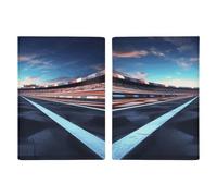 LFDSYEOQ Leather Passport Holder for Travel,Race Track Passport Cover Travel Documents Organizer Protector with Credit Card Slots