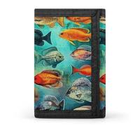 LFDSYEOQ Various Fish Small Wallet for Women Mens Wallet Trifold Wallets,Credit Card Holder Clutch Purses for Women