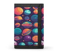 LFDSYEOQ Various Planets Small Wallet for Women Mens Wallet Trifold Wallets,Credit Card Holder Clutch Purses for Women