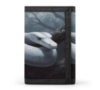 LFDSYEOQ White Snake Small Wallet for Women Mens Wallet Trifold Wallets,Credit Card Holder Clutch Purses for Women