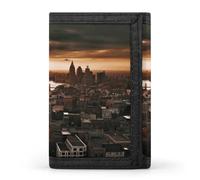 LFDSYEOQ York City Sunset Picture Small Wallet for Women Mens Wallet Trifold Wallets,Credit Card Holder Clutch Purses for Women