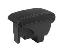 LFDTO Fit For Volkswagen Fit For VW Polo 2019-2024 Armrest Box Car Interior Parts Center Console Storage With USB (Size : Artificial Leather W)
