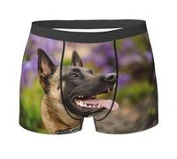 LfearTesa Belgian Malinois Pets Dogs Belgian Malinois,Underwear Men's Boxer Briefs Soft Polyester Underpants Personalised Mens Boxers Shorts,As Shown,XL