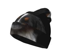 LfearTesa Bernese Mountain Dog,Pullover Knit Hat Skull Cap Polyester Balaclava Slouchy Beanie Running Hat