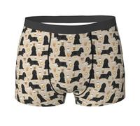 LfearTesa Cocker Spaniel Fabric,Underwear Men's Boxer Briefs Soft Polyester Underpants Personalised Mens Boxers Shorts,As Shown,M