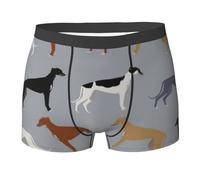 LfearTesa Greyhounds Larger Version Dogs Greyhound Coats Colors,Underwear Men's Boxer Briefs Soft Polyester Underpants Personalised Mens Boxers Shorts,As Shown,L