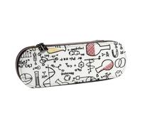 LfearTesa Hard Shell Pencil Bag Stationery Organizer Pouch Leather Pencil Pen Case & Makeup Bag,Chemistry Experiments Science Science Experiments