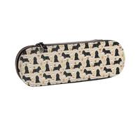 LfearTesa Hard Shell Pencil Bag Stationery Organizer Pouch Leather Pencil Pen Case & Makeup Bag,Cocker Spaniel Fabric