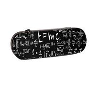 LfearTesa Hard Shell Pencil Bag Stationery Organizer Pouch Leather Pencil Pen Case & Makeup Bag,Physics Formula Law E=Mc2