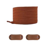 LfearTesa No Tie Shoe laces Elastic Laces Sneakers Flat Shoelaces Quick Shoe lace Rubber Bands,Brown,One size
