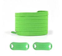 LfearTesa No Tie Shoe laces Elastic Laces Sneakers Flat Shoelaces Quick Shoe lace Rubber Bands,Green,One size
