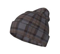 LfearTesa Outlander Fraser Tartan Plaid,Pullover Knit Hat Skull Cap Polyester Balaclava Slouchy Beanie Running Hat