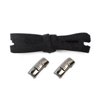 LfearTesa Press Lock Shoelaces Without ties 8MM Width Flat Elastic Laces Sneakers Shoe laces,Black,One size