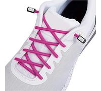 LfearTesa Round Elastic Shoelace Without Tying Stretch Shoelaces for Sneakers Shoe Laces Strings,Rose Red,One size